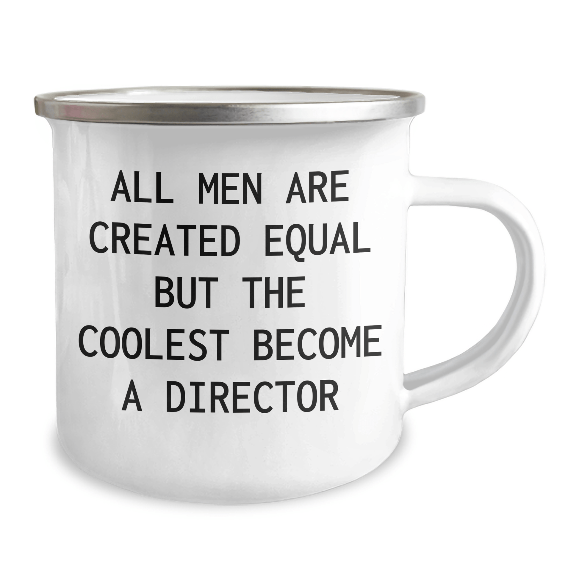 Funny Director Gifts for Men - 'All Men Are Created Equal But The Coolest Become A Director' Camping Mug, Father's Day Unique Gifts from Friends or Family - The Buy Boom