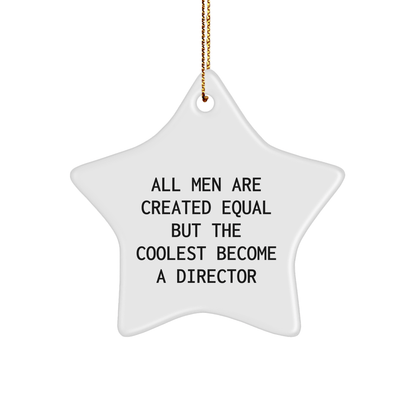 Funny Director Gifts from Men, Star Ornament for Christmas Unique Gifts for Directors - The Buy Boom
