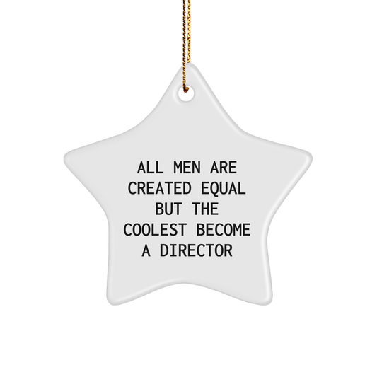 Funny Director Gifts from Men, Star Ornament for Christmas Unique Gifts for Directors - The Buy Boom