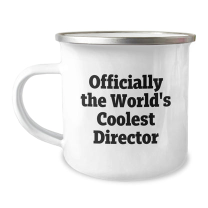 Funny Director Gifts, Officially The World's Coolest Director, Camping Mug for Graduation, Gifts from Friends, Gifts for Director - The Buy Boom
