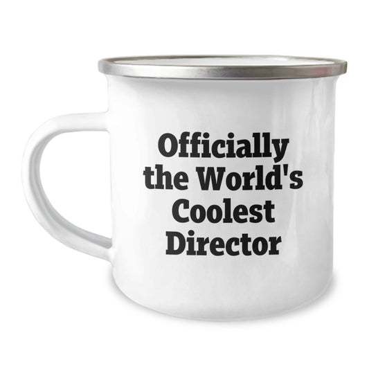 Funny Director Gifts, Officially The World's Coolest Director, Camping Mug for Graduation, Gifts from Friends, Gifts for Director - The Buy Boom