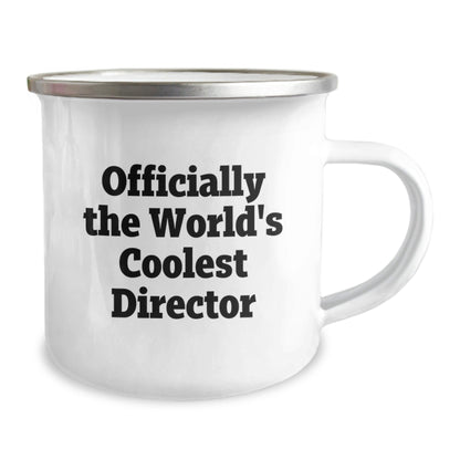 Funny Director Gifts, Officially The World's Coolest Director, Camping Mug for Graduation, Gifts from Friends, Gifts for Director - The Buy Boom