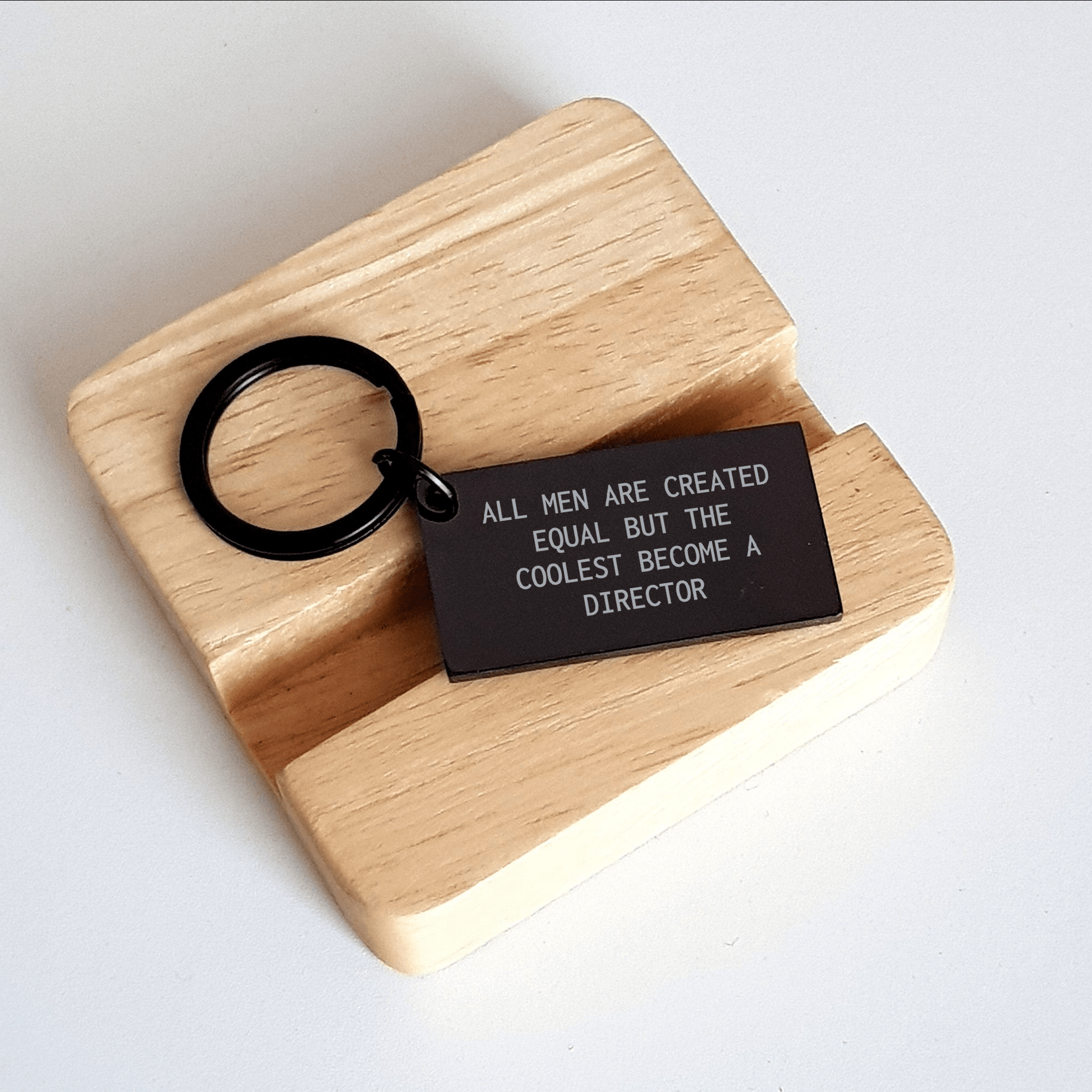 Funny Director Keychain, Gifts from Men, Gifts for Director on Father's Day, All Men Are Created Equal But The Coolest Become A Director - The Buy Boom