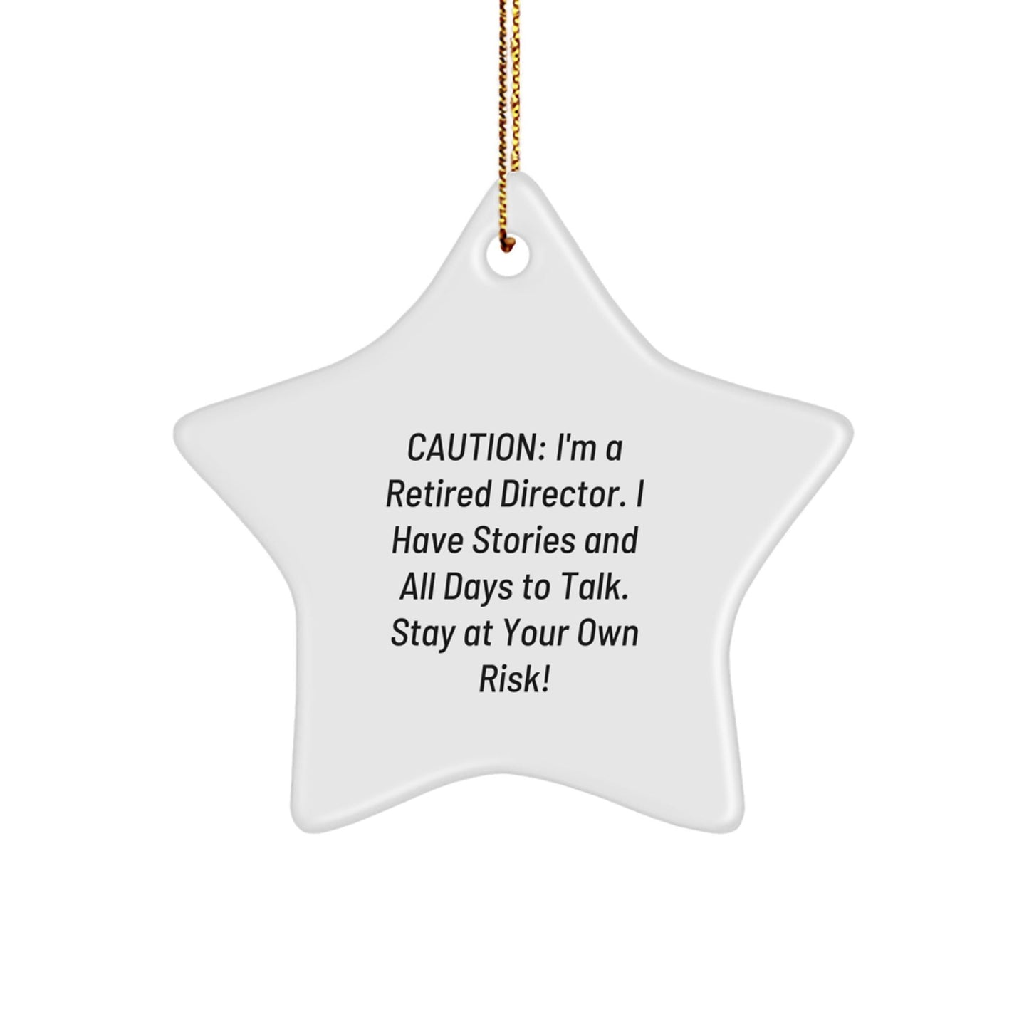 Funny Director Quotes Star Ornament, Gifts from Friends, Coworkers or Family for Christmas - The Buy Boom