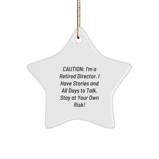 Funny Director Quotes Star Ornament, Gifts from Friends, Coworkers or Family for Christmas - The Buy Boom