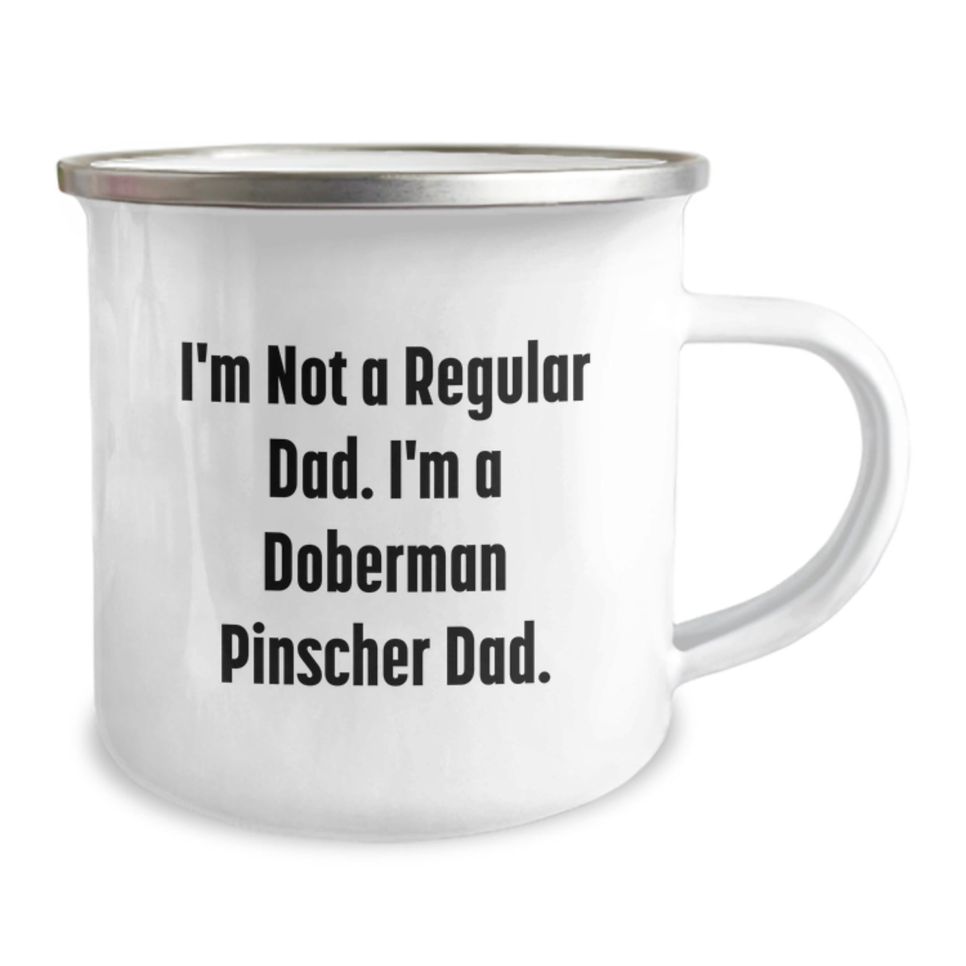 Funny Doberman Pinscher Dad Camping Mug Gifts from Men to Family and Friends for Christmas Unique Presents - The Buy Boom