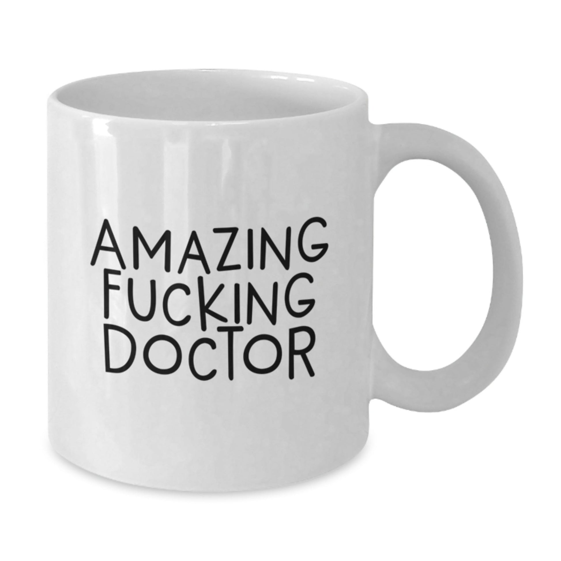 Funny Doctor Gifts for Birthday - 'Amazing F - king Doctor' Quote White Coffee Mug, Gifts from Friends, Gifts for Doctor - The Buy Boom