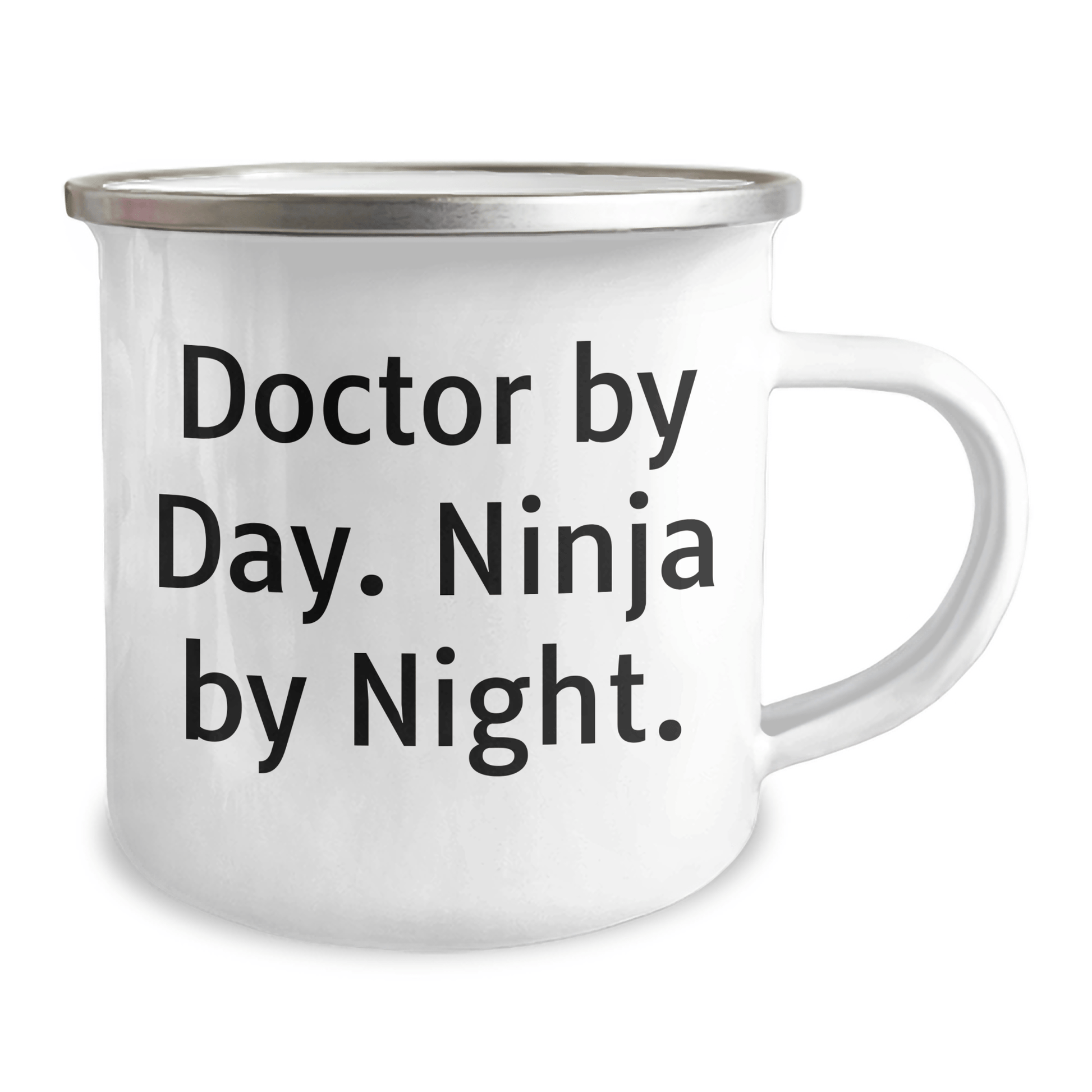 Funny Doctor Gifts for Men, 'Doctor By Day. Ninja By Night.' Camping Mug, Perfect for Father's Day Unique Gifts from Friends or Family - The Buy Boom