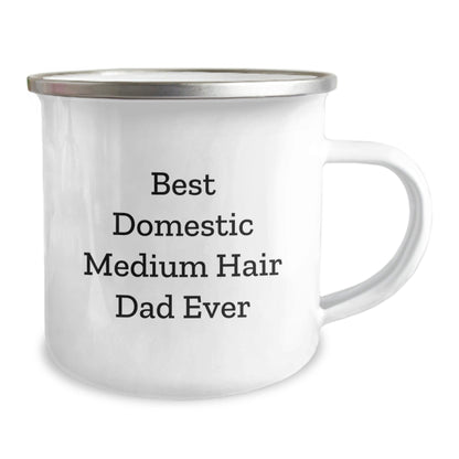 Funny Domestic Medium Hair Cat Gifts from Dad to His Furry Friend Camping Mug for Graduation Unique Gifts - The Buy Boom