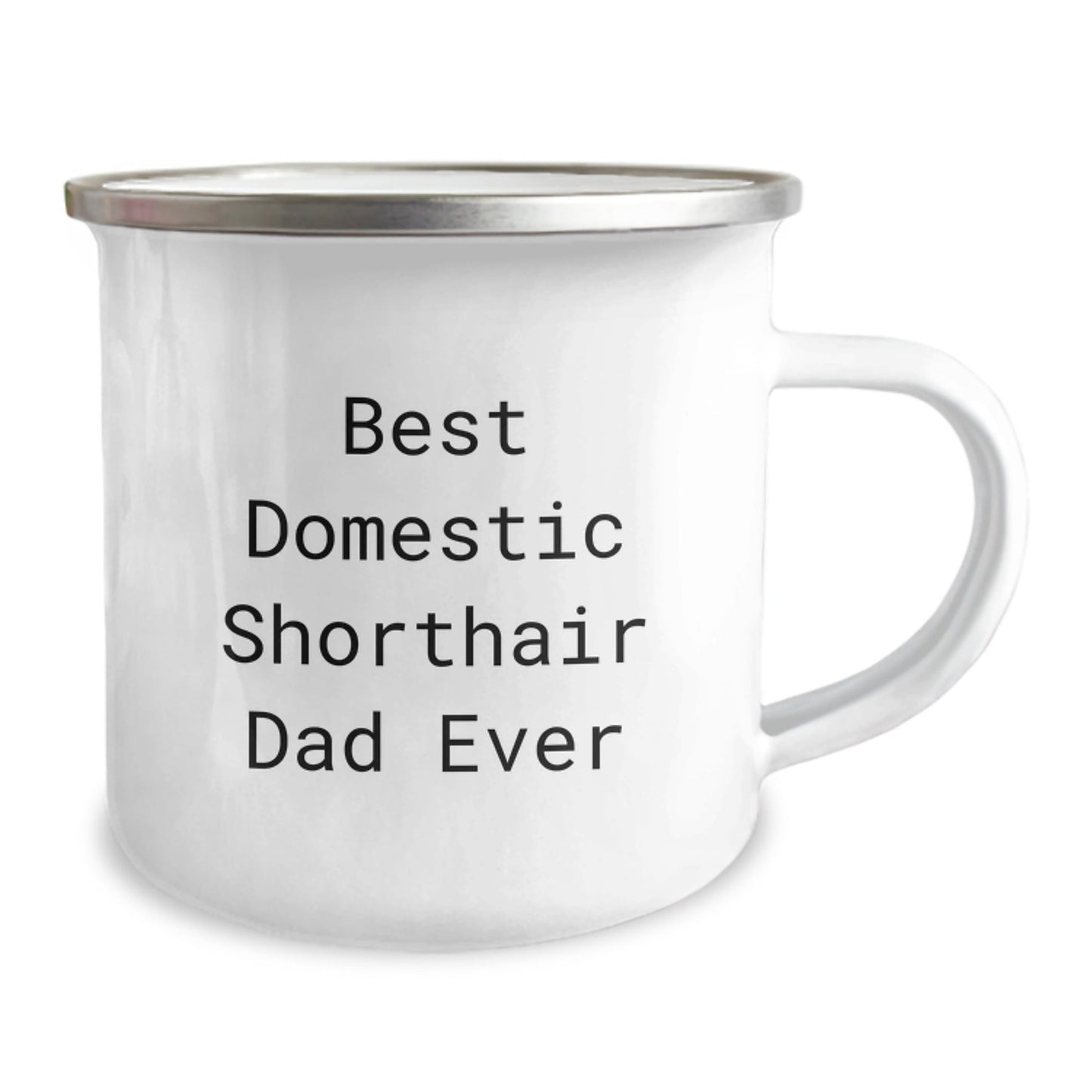 Funny Domestic Shorthair Cat Gifts for Men, Best Domestic Shorthair Dad Ever Camping Mug, Graduation Unique Gifts from Family, Funny Mugs for Men and Women - The Buy Boom