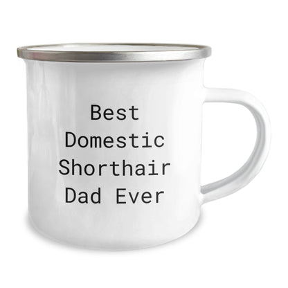 Funny Domestic Shorthair Cat Gifts for Men, Best Domestic Shorthair Dad Ever Camping Mug, Graduation Unique Gifts from Family, Funny Mugs for Men and Women - The Buy Boom