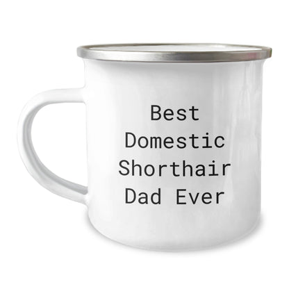 Funny Domestic Shorthair Cat Gifts for Men, Best Domestic Shorthair Dad Ever Camping Mug, Graduation Unique Gifts from Family, Funny Mugs for Men and Women - The Buy Boom