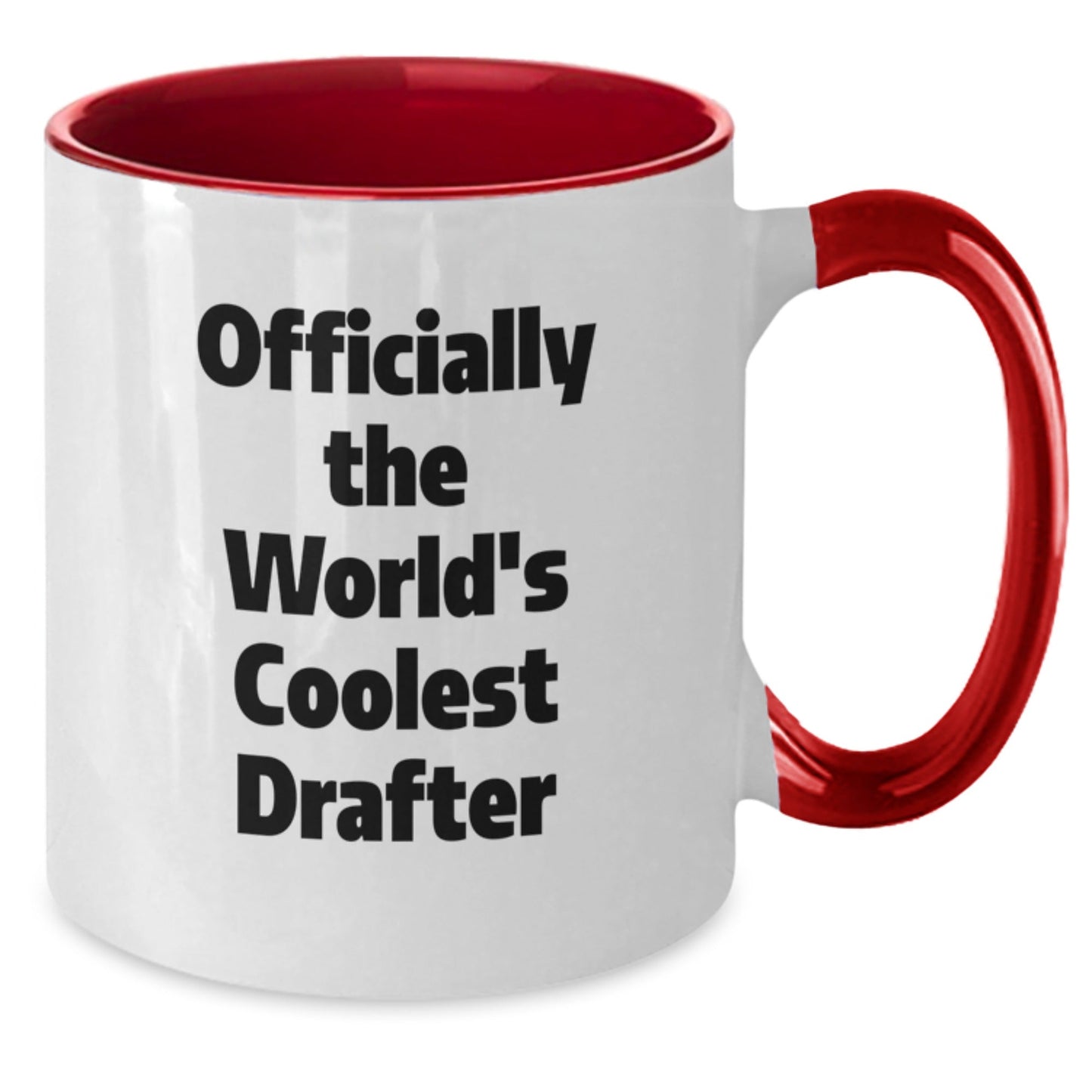 Funny Drafter Gifts from Men to Friends - Officially The World's Coolest Drafter Two Tone Coffee Mug for Drafter Enthusiasts, Unique Christmas Unique Gifts - The Buy Boom