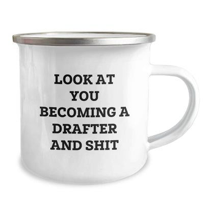 Funny Drafter Gifts from Men to Friends, Unique Camping Mug for Drafter Enthusiasts, Christmas Unique Gifts for Drafter - The Buy Boom