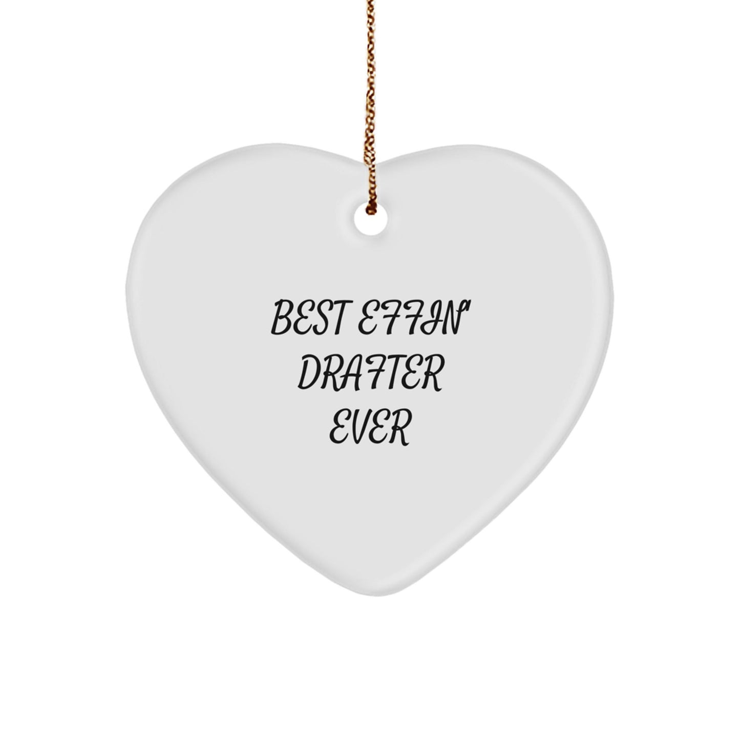 Funny Drafter Heart Ornament Gifts from Men to Women Coworkers Family Friends - The Buy Boom