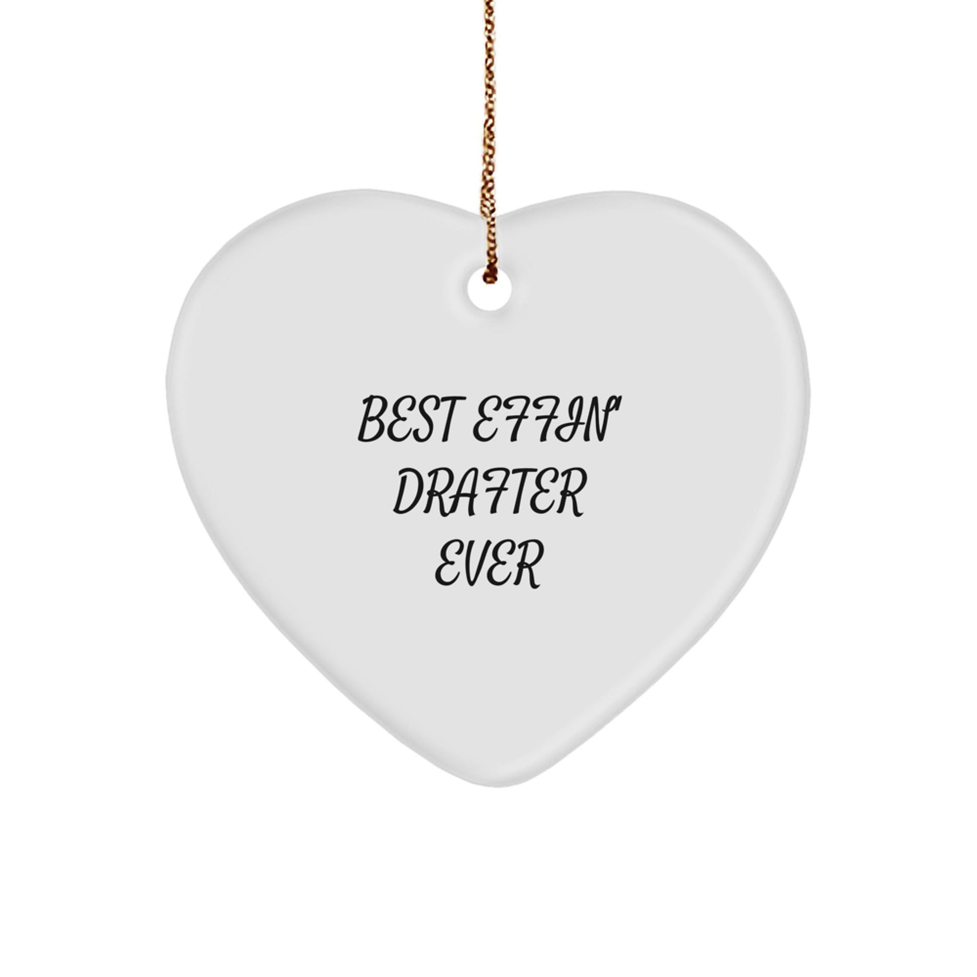 Funny Drafter Heart Ornament Gifts from Men to Women Coworkers Family Friends - The Buy Boom