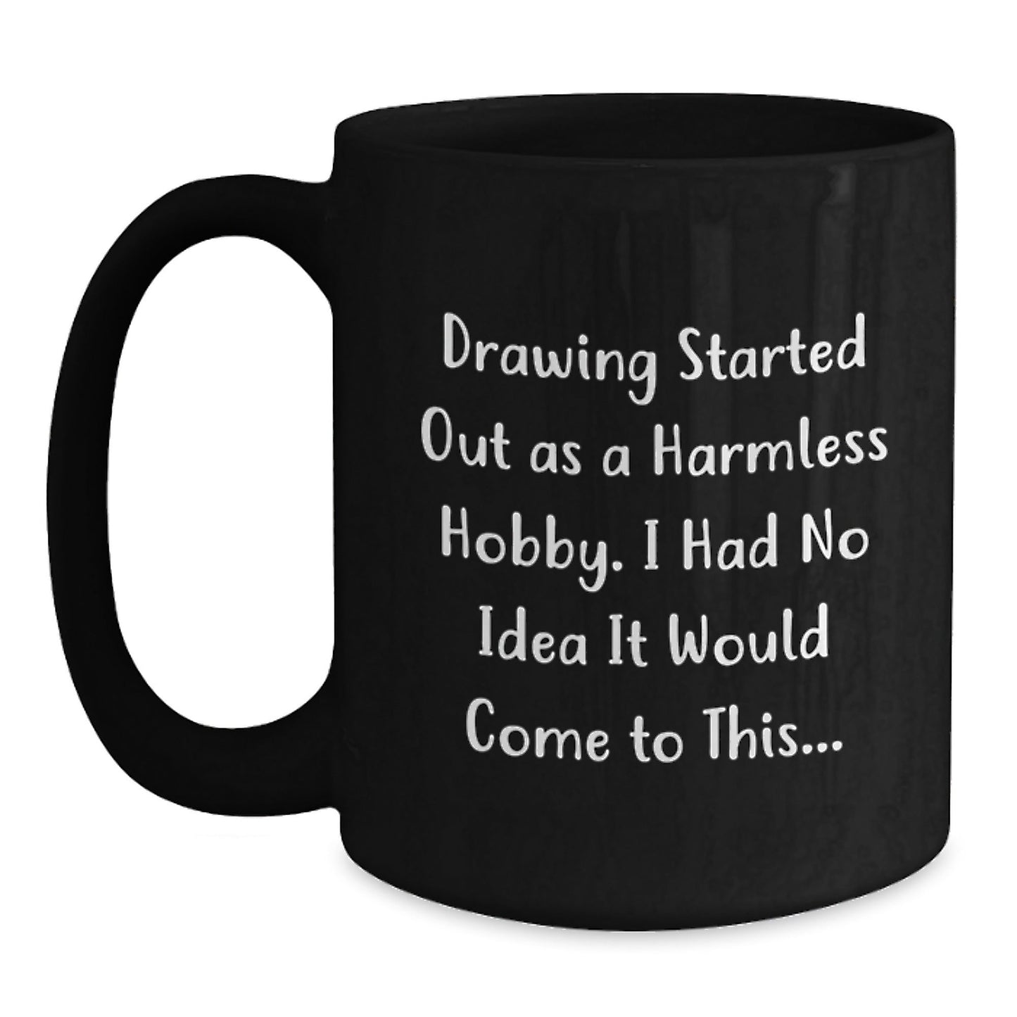 Funny Drawing Gifts for Friends from Men - Merry Christmas Unique Coffee Mugs for Drawing Lovers, Black Coffee Mug, Gifts from Family, Drawing Enthusiasts - The Buy Boom