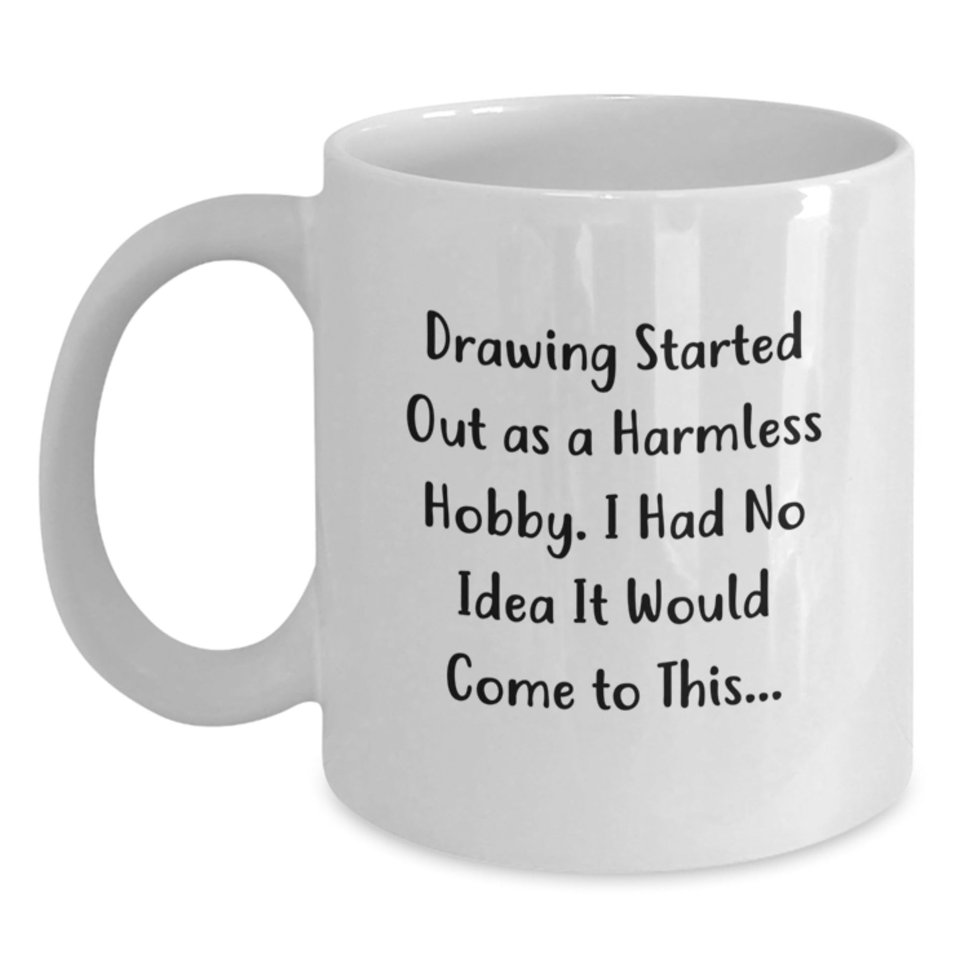 Funny Drawing Gifts for Men Friends from, White Ceramic Coffee Mugs with Drawing Quote, Unique Christmas Unique Gifts for Him Her Family - The Buy Boom