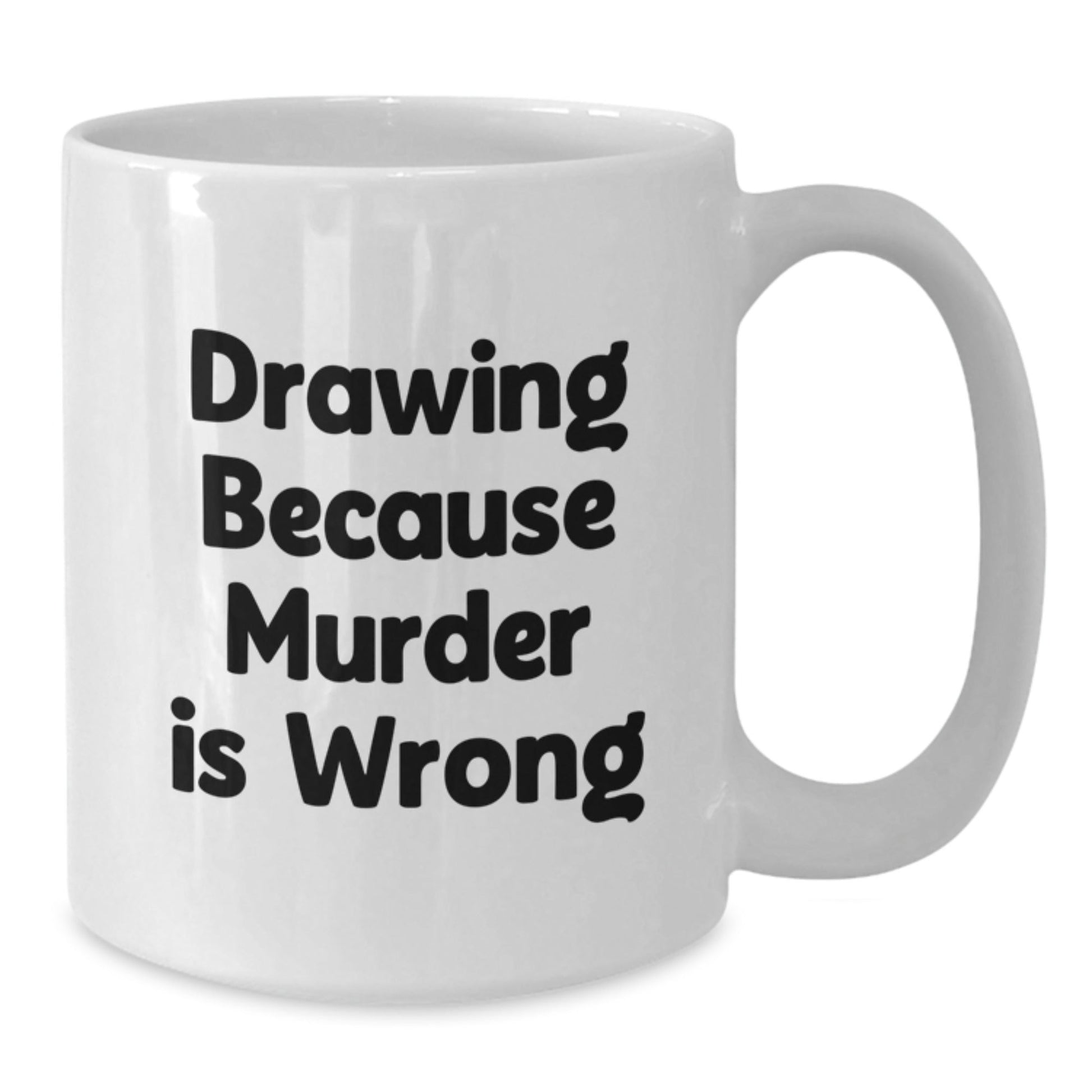 Funny Drawing Gifts from Friends for Men Women Coworkers Family - White Coffee Mug, 11oz or 15oz Capacity, Ceramic, Microwave, and Dishwasher Safe, Graduation Unique Gifts - The Buy Boom