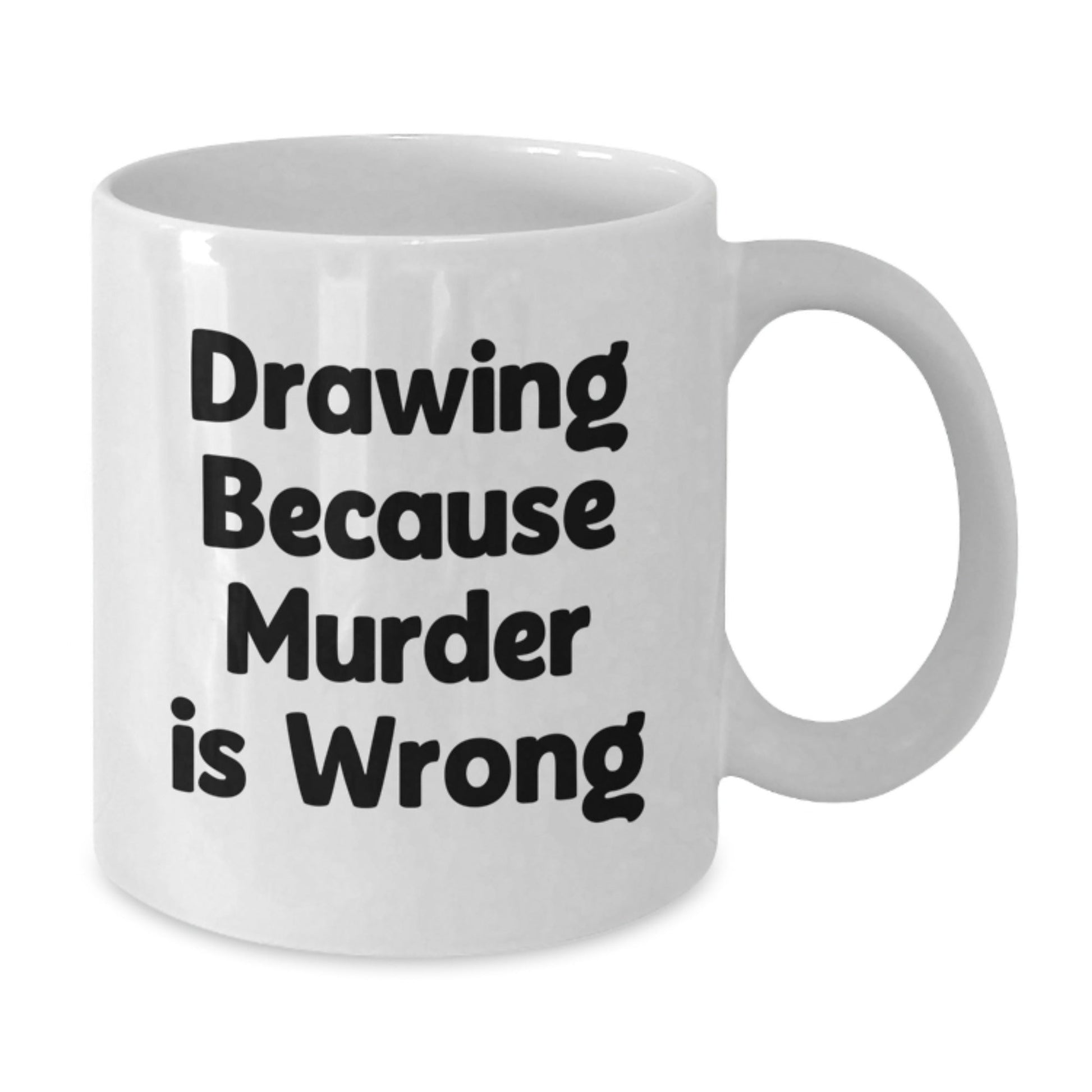 Funny Drawing Gifts from Friends for Men Women Coworkers Family - White Coffee Mug, 11oz or 15oz Capacity, Ceramic, Microwave, and Dishwasher Safe, Graduation Unique Gifts - The Buy Boom