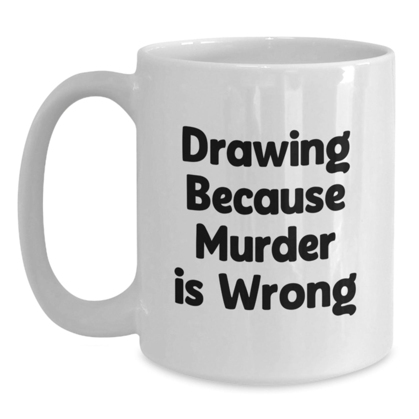 Funny Drawing Gifts from Friends for Men Women Coworkers Family - White Coffee Mug, 11oz or 15oz Capacity, Ceramic, Microwave, and Dishwasher Safe, Graduation Unique Gifts - The Buy Boom