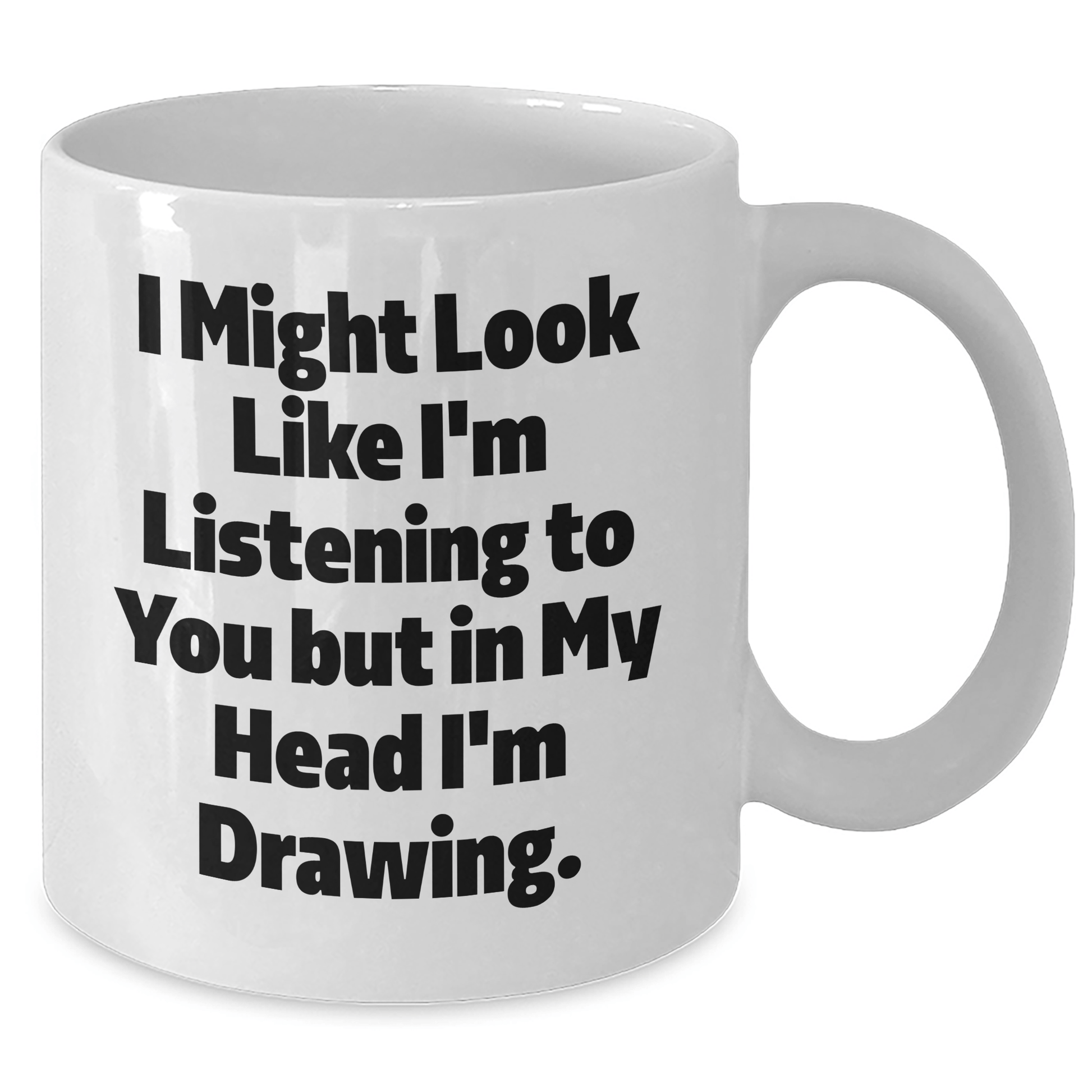 Funny Drawing Quotes Gifts for Men from Family, Unique White Coffee Mug for Father's Day - The Buy Boom