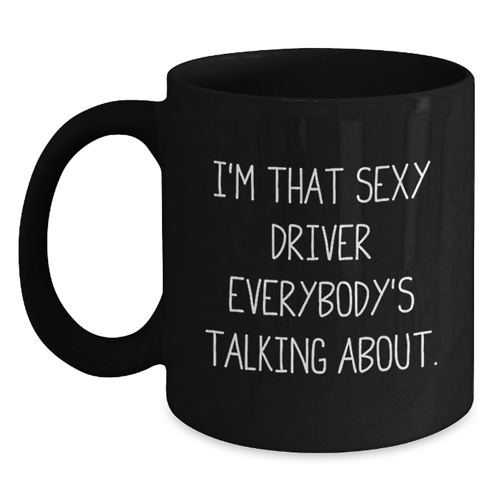 Funny Driver Gifts from Men to Driver Friends and Family Black Coffee Mug - The Buy Boom