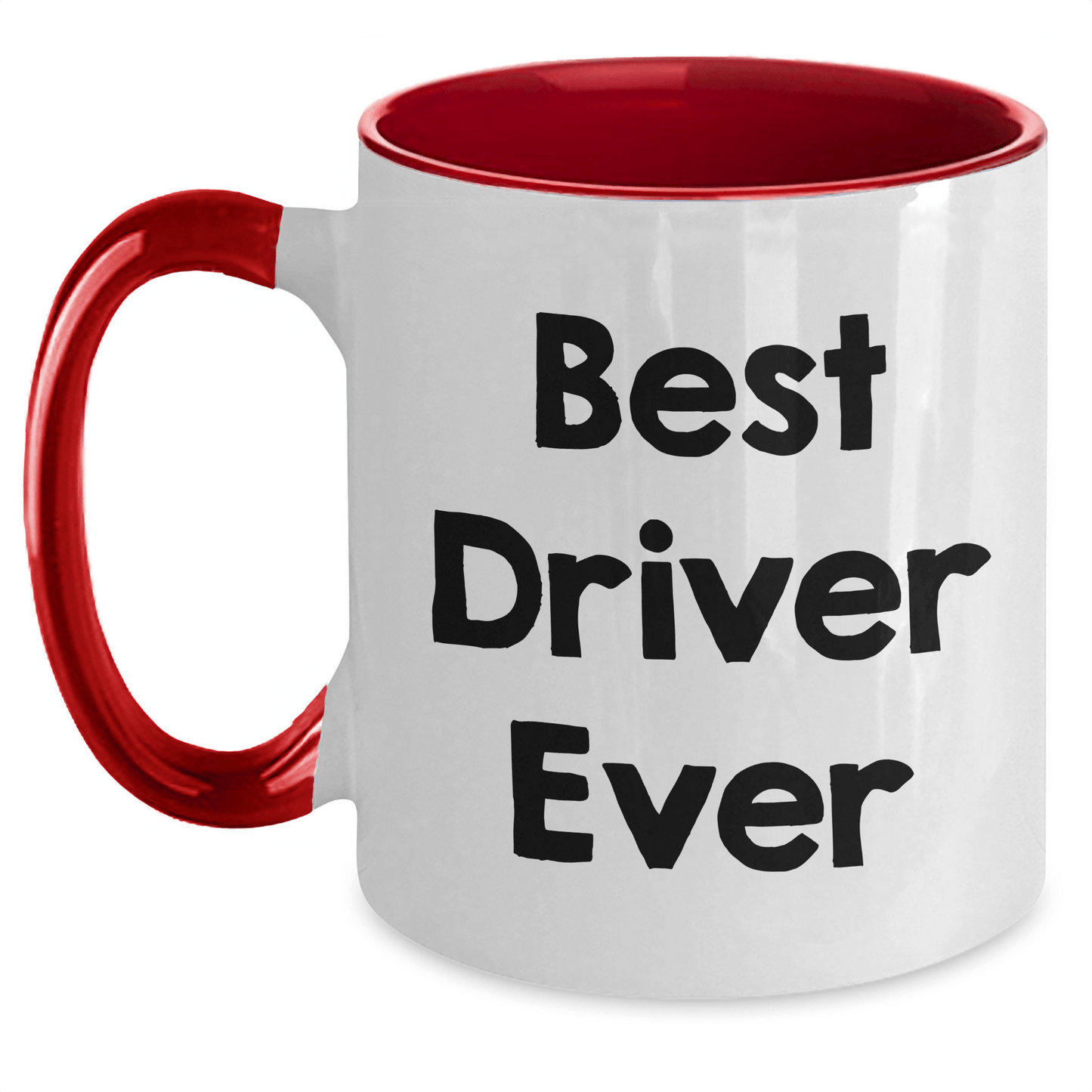 Funny Driver Gifts Two Tone Coffee Mug - 'Best Driver Ever' for Him, Unique Father's Day Unique Gifts from Friends, Funny Driver Mugs for Men - The Buy Boom