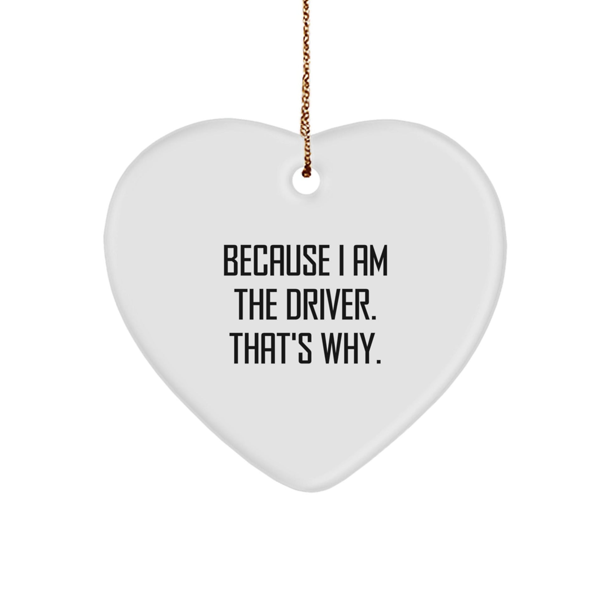 Funny Driver Heart Ornament Gifts from Men to Driver Friends - Christmas Unique Gifts for Driver Family - The Buy Boom