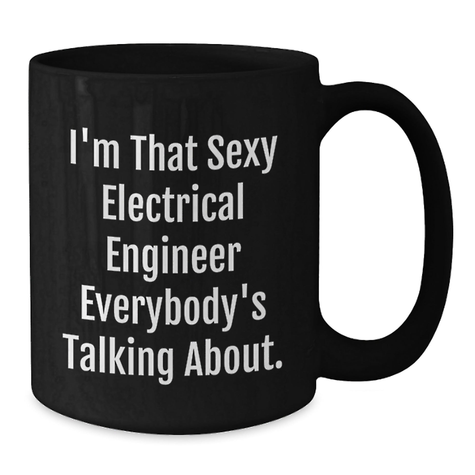 Funny Electrical Engineer Black Coffee Mugs Gifts for Men from Friends Unique Christmas Cheer - The Buy Boom
