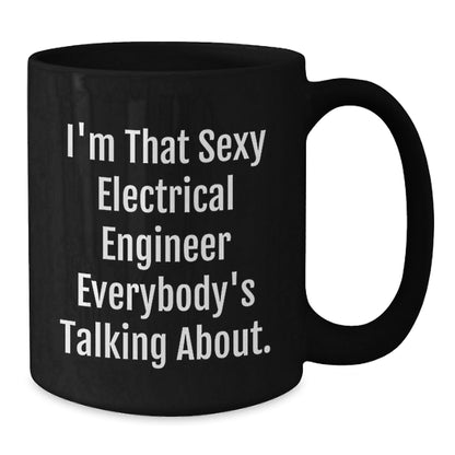 Funny Electrical Engineer Black Coffee Mugs Gifts for Men from Friends Unique Christmas Cheer - The Buy Boom