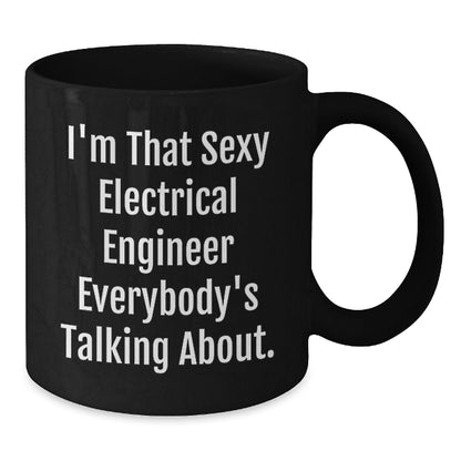 Funny Electrical Engineer Black Coffee Mugs Gifts for Men from Friends Unique Christmas Cheer - The Buy Boom