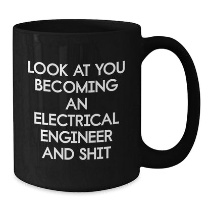 Funny Electrical Engineer Gifts, Black Coffee Mug, Perfect for Electrical Engineer Friends and Coworkers, Gifts from Friends to Electrical Engineer Men - The Buy Boom