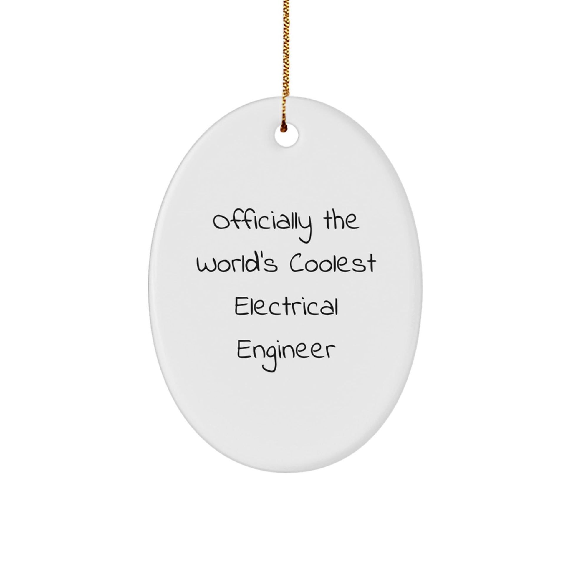 Funny Electrical Engineer Gifts for Men - Oval Ornament - The Buy Boom