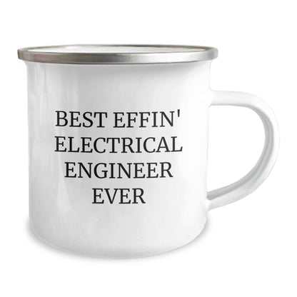 Funny Electrical Engineer Gifts for Men, Unique Christmas Unique Gifts from Friends to Electrical Engineer, Best Effin' Electrical Engineer Ever Camping Mug - The Buy Boom