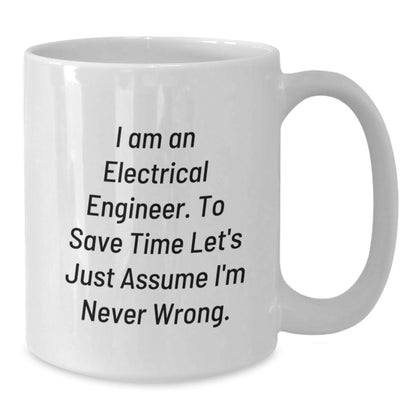 Funny Electrical Engineer Gifts for Men - White Coffee Mug, Perfect Christmas Unique Gifts from Friends to Family - The Buy Boom