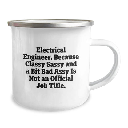 Funny Electrical Engineer Gifts from Friends, Christmas Unique Mugs for Men, Classy Sassy Camping Mug - The Buy Boom