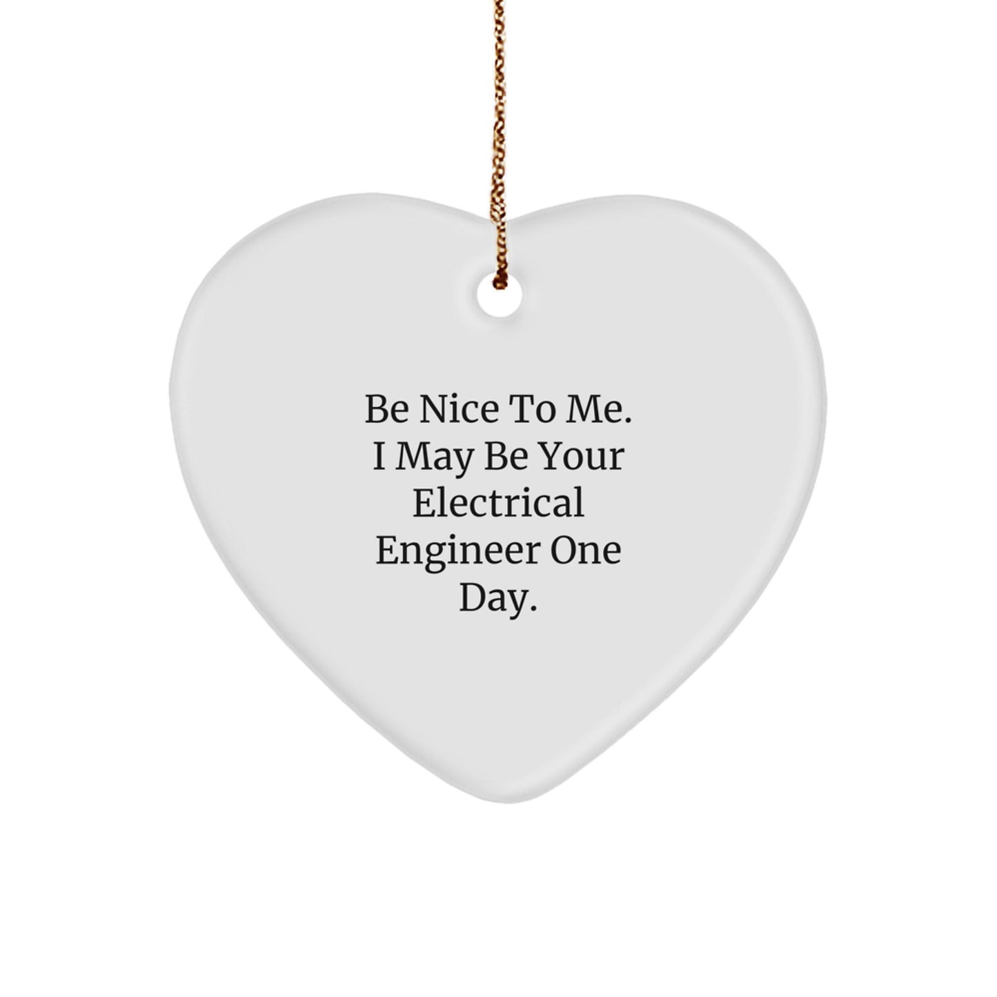 Funny Electrical Engineer Gifts from Friends for Christmas Unique Heart Ornament, Electrical Engineer Heart Shaped Gift for Him - The Buy Boom