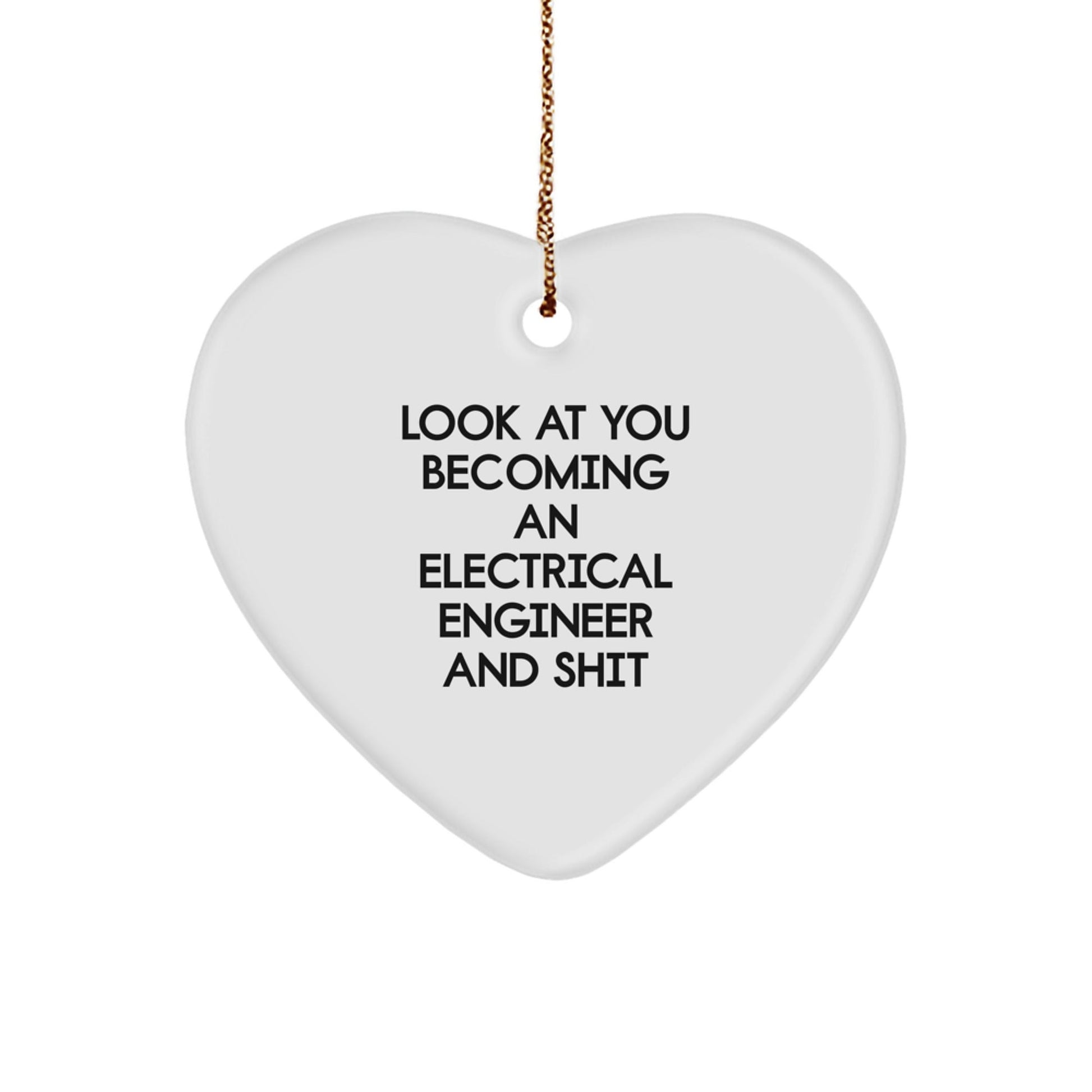 Funny Electrical Engineer Gifts, Heart Ornament for Electrical Engineer, Gifts from Friends for Him - The Buy Boom