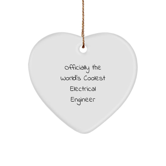 Funny Electrical Engineer Heart Ornament Gift from Friends for Christmas Unique Gifts - The Buy Boom