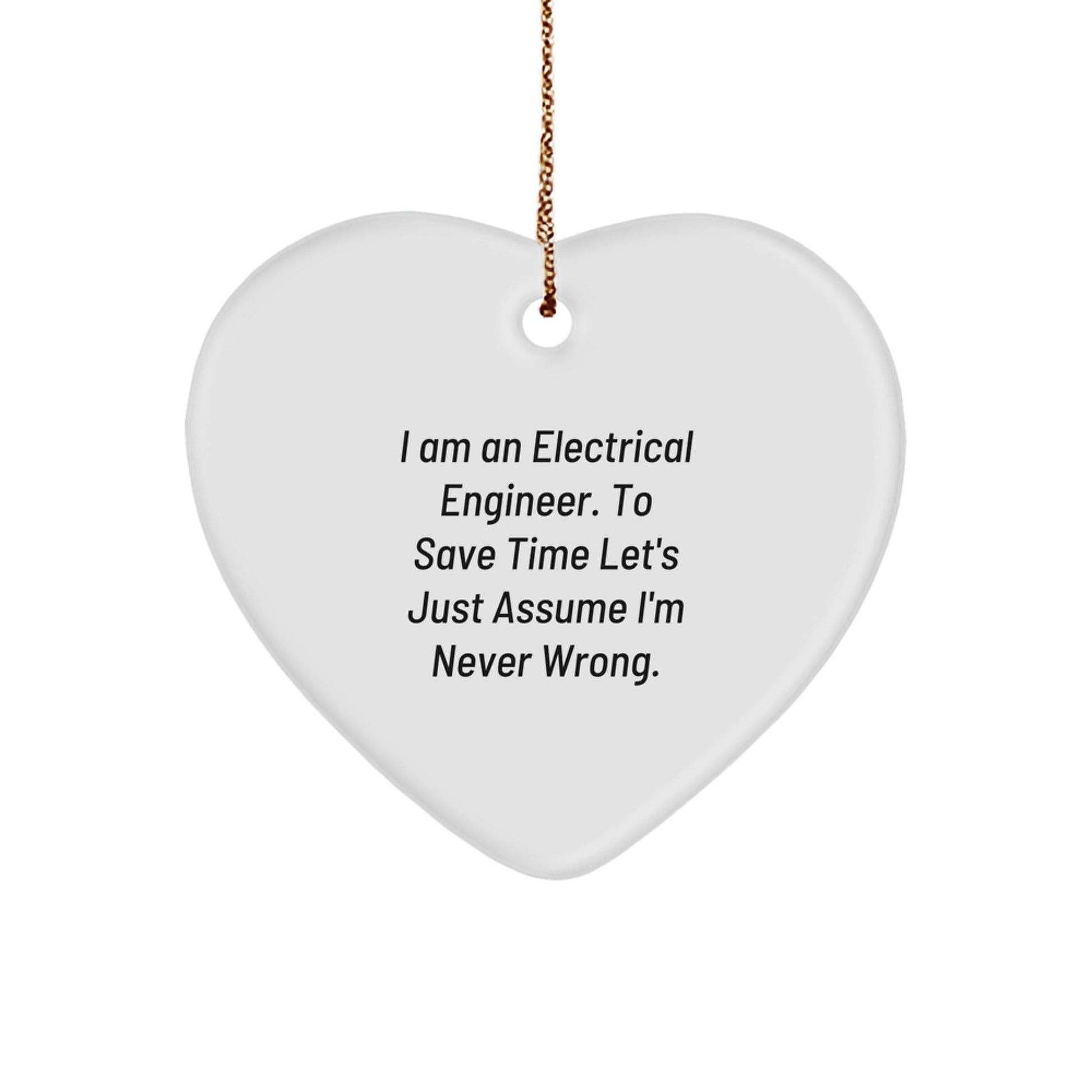 Funny Electrical Engineer Heart Ornaments for Christmas Unique Gifts from Men to Friends - The Buy Boom