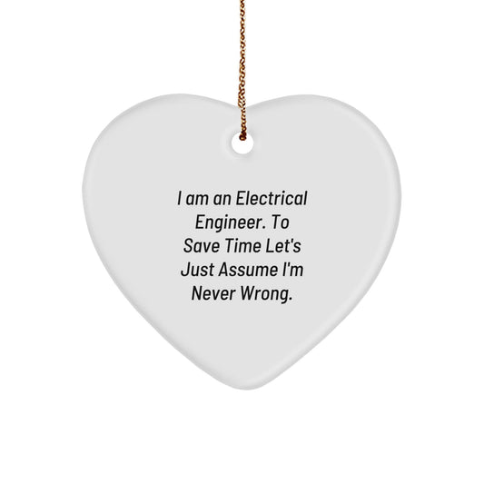 Funny Electrical Engineer Heart Ornaments for Christmas Unique Gifts from Men to Friends - The Buy Boom