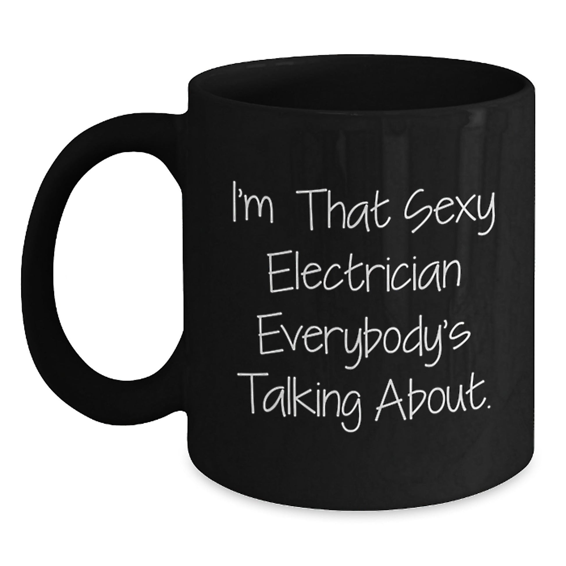 Funny Electrician Gifts for Men from Friends and Family, Unique Black Coffee Mug for Electrician Lover, Christmas Unique Gifts for Electrician Enthusiast - The Buy Boom