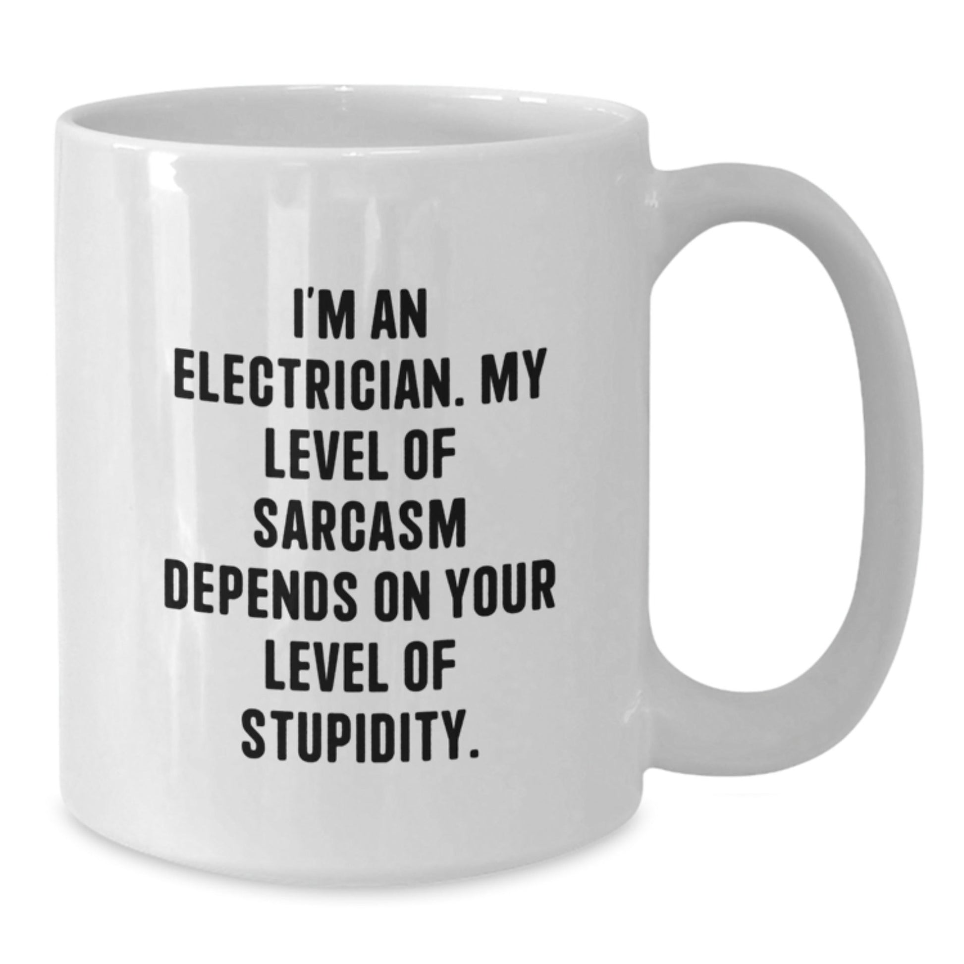 Funny Electrician Gifts for Men from Friends, Unique White Coffee Mugs with Sarcasm Quotes, Christmas Unique Gifts for Electricians - The Buy Boom