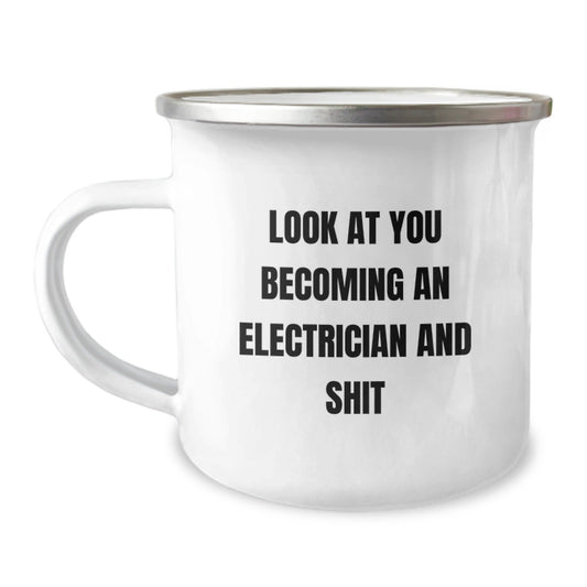 Funny Electrician Gifts from Friends for Electrician Men - Electrician Camping Mug for Christmas Unique Gifts - The Buy Boom
