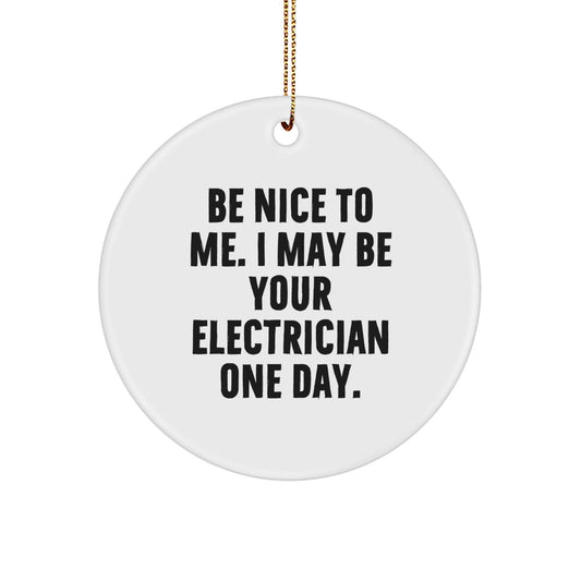 Funny Electrician Gifts from Men, Women, Friends, or Family, Electrician Christmas Unique Ornaments for Electrician Men, Women, or Coworkers - The Buy Boom