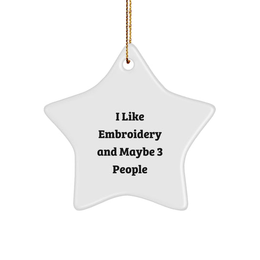 Funny Embroidery Gifts for Friends, Funny Star Ornament Quote, Unique Christmas Unique Gifts from Friends - The Buy Boom