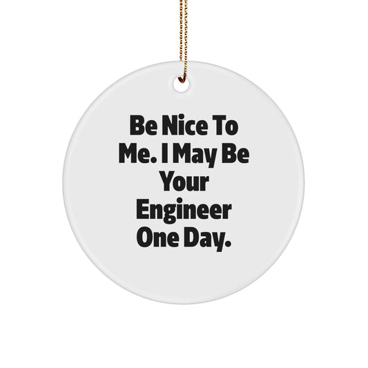 Funny Engineer Circle Ornament Gifts from Friends for Engineer Men and Women, Christmas Unique Presents - The Buy Boom