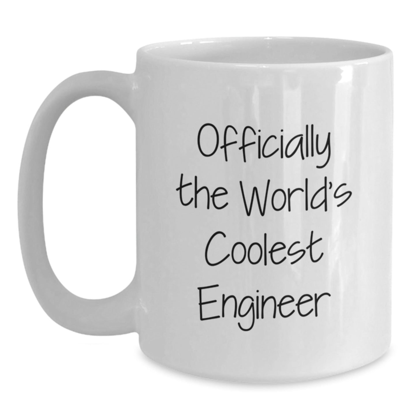 Funny Engineer Gifts from Friends - 'Officially The World's Coolest Engineer' White Coffee Mug for Engineer Graduation, Unique Gifts for Men, Women, Coworkers, Family - The Buy Boom