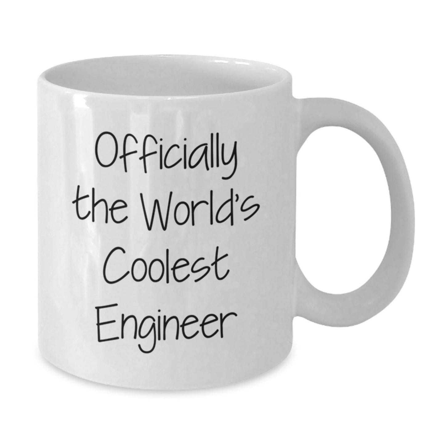 Funny Engineer Gifts from Friends - 'Officially The World's Coolest Engineer' White Coffee Mug for Engineer Graduation, Unique Gifts for Men, Women, Coworkers, Family - The Buy Boom